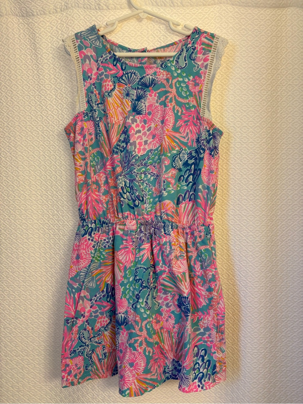 Lilly Pulitzer Agee Romper Splendor in the Sand Print Size Large 8-10